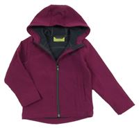 Fialová softshellová funkční bunda s kapucí Mountain Warehouse