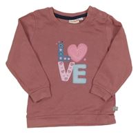 Staroružová mikina s nápisom Liegelind