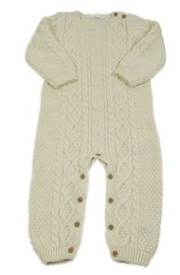 Smetanový vzorovaný pletený overal Primark