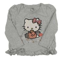 Světlešedé triko s Hello Kitty C&A