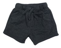 Tmavošedé teplákové kraťasy F&F