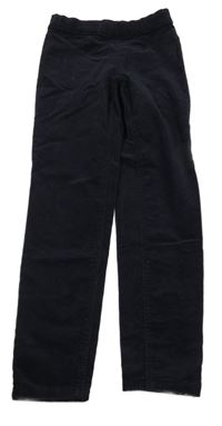 Tmavomodré elastické manšestráky H&M