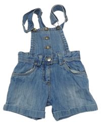 Světlemodré riflové laclové kraťasy John Baner