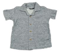 Nové - Tmavomodro-bílá vzorovaná tepláková košile Next