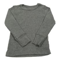 Šedé žebrované triko 