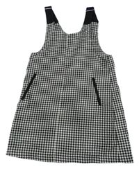 Čierno-biele kockované šaty M&S