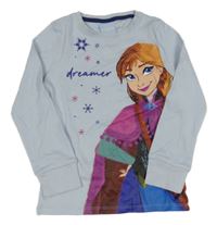 Světlemodré pyžamové triko s Annou Disney