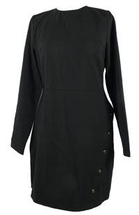 Dámske čierne šaty s cvokmi  Warehouse