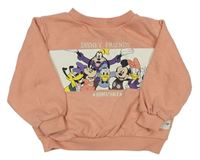 Svetloružová mikina s Mickey Mousem a přátely zn. H&M