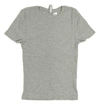 Sivé rebrované crop tričko H&M