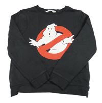 Tmavosivá mikina s duchem H&M