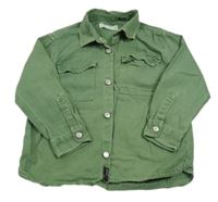 Zelená rifľová bunda Zara