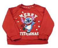 Červená mikina se Stichem Primark