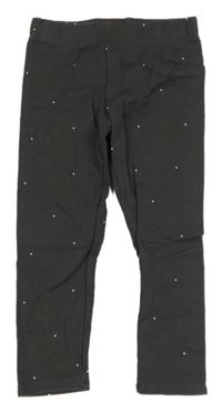 Šedé teplákové legny s bodkami H&M