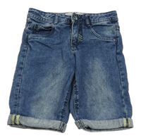 Modré rifľové kraťasy Pocopiano