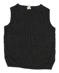 Sivá svetrová vesta H&M