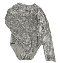 Sivé zamatové body Zara