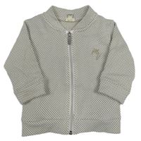 Hnedo-biela vzorovaná prepínaci mikina zn. River Island