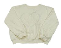 Smotanová mikina s kamienkami H&M