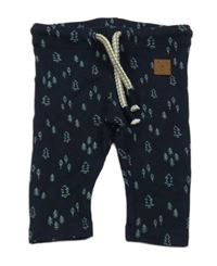 Tmavomodré tepláky se stromky Topomini