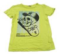 Zelené tričko s lebkou Chapter young