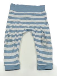 Modro-sivé pruhované ľahké baggy tepláky Lily & Dan