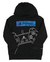 Černá mikina s PlayStation a kapucí