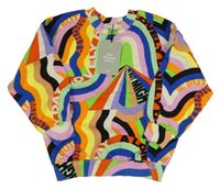 Barevná vzorovaná oversize mikina H&M