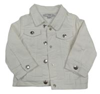 Biela rifľová bunda Denim Co.