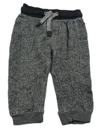 Čierno-biele melírované tepláky M&S