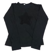 Černé triko s hvězdou