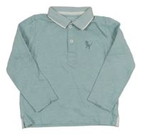 Světlemodré triko s límečkem TU 