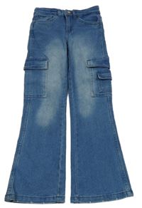 Modré wide flare rifle Y.F.K.