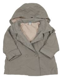 Béžová šusťáková jarní parka s odepínací kapucí Cool Club