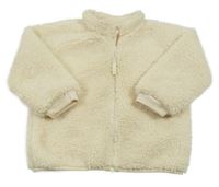 Smotanová huňatá podšitá bunda H&M