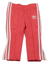 Růžové sportovní kalhoty s logem Adidas