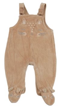 Starorůžové sametové polodupky s mačkou George