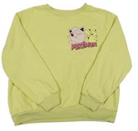 Žltá oversize mikina s Pokémony H&M