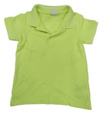 Neonově žluté polo tričko Hema