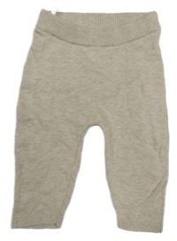 Béžové pletené nohavice H&M