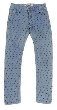 Svetlomodré skinny teplákové rifle s hviezdičkami Denim Co.