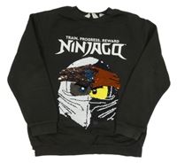 Čiernošedá mikina s NINJAGO z překlápěcích flitrů H&M