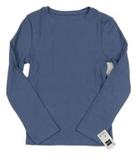 Nové - tmavomodré rebrované tričko St. Bernard