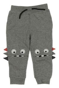 Šedé melírované tepláky s příšerkami a ostny PRIMARK