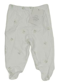 Nové - bílé polodupky se žabičkami COTTON JUICE