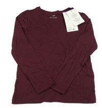 Nové - tmavovínové triko H&M