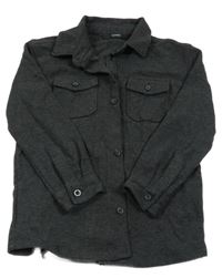 Tmavošedá melírovaná triková košile George