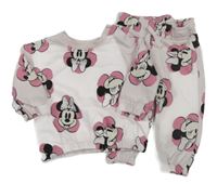 2Set - světlerůžová mikina s Minnie + tepláky PRIMARK
