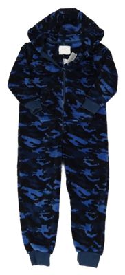 Army plyšová kombinéza s kapucňou Next