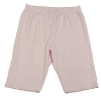 Svetloružové legínové kraťasy s kamienkami YOUNG IDOLS